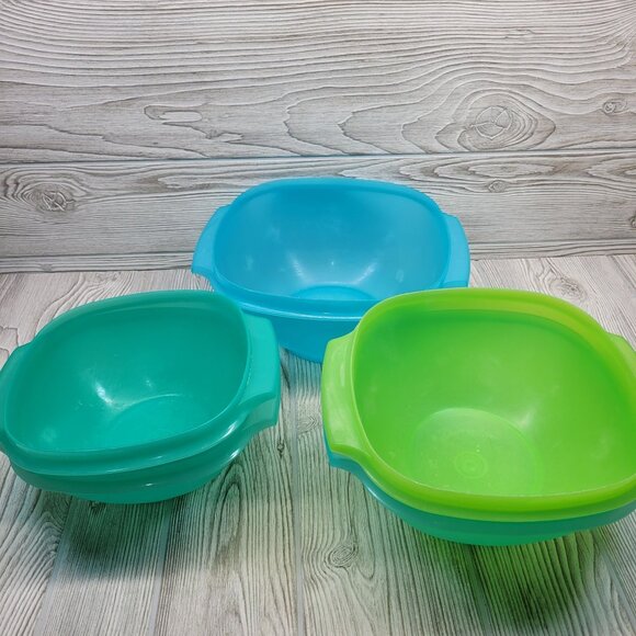Lot of 5‎ Tupperware Servalier Bowl 858 836 838 Storage Container - Picture 1 of 16
